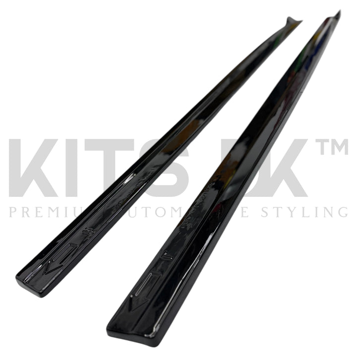 Mercedes W177/A35 Side Skirt Extensions- Gloss Black