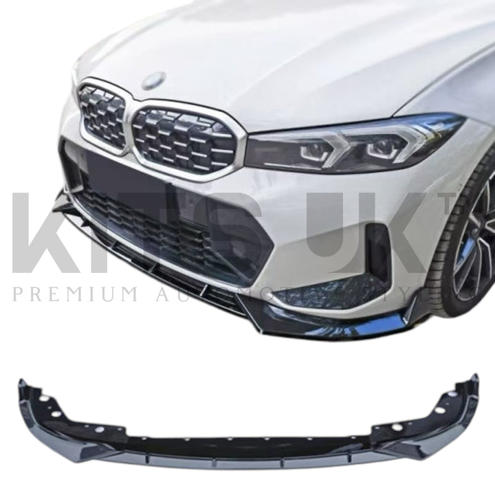 BMW 3 Series G20 LCI Gloss Black Splitter (KITS UK Style)