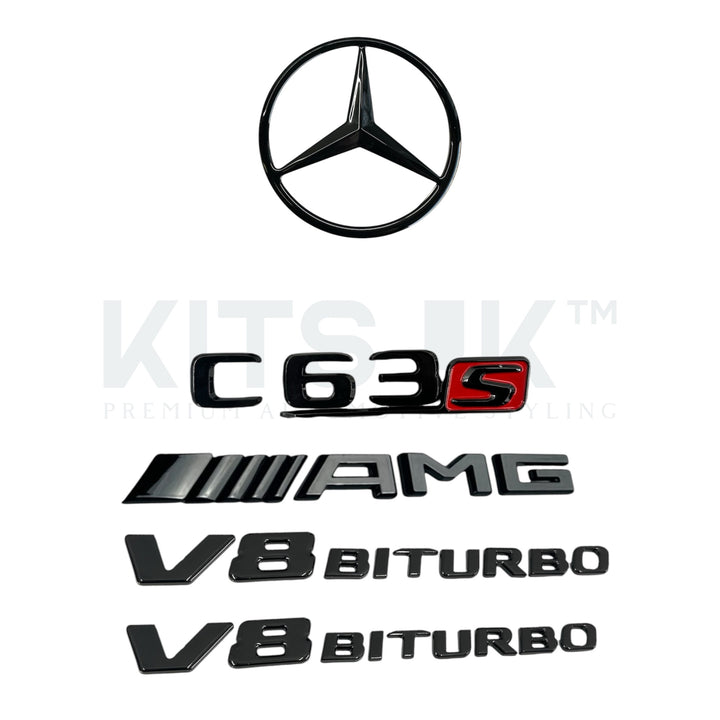 Mercedes W205 C63/C63s Black Badge Package (WITHOUT FRONT GRILLE STAR)