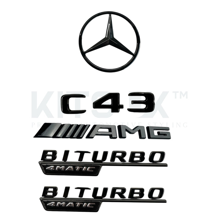 Mercedes W205 C43 Black Badge Package (WITHOUT FRONT GRILLE STAR)