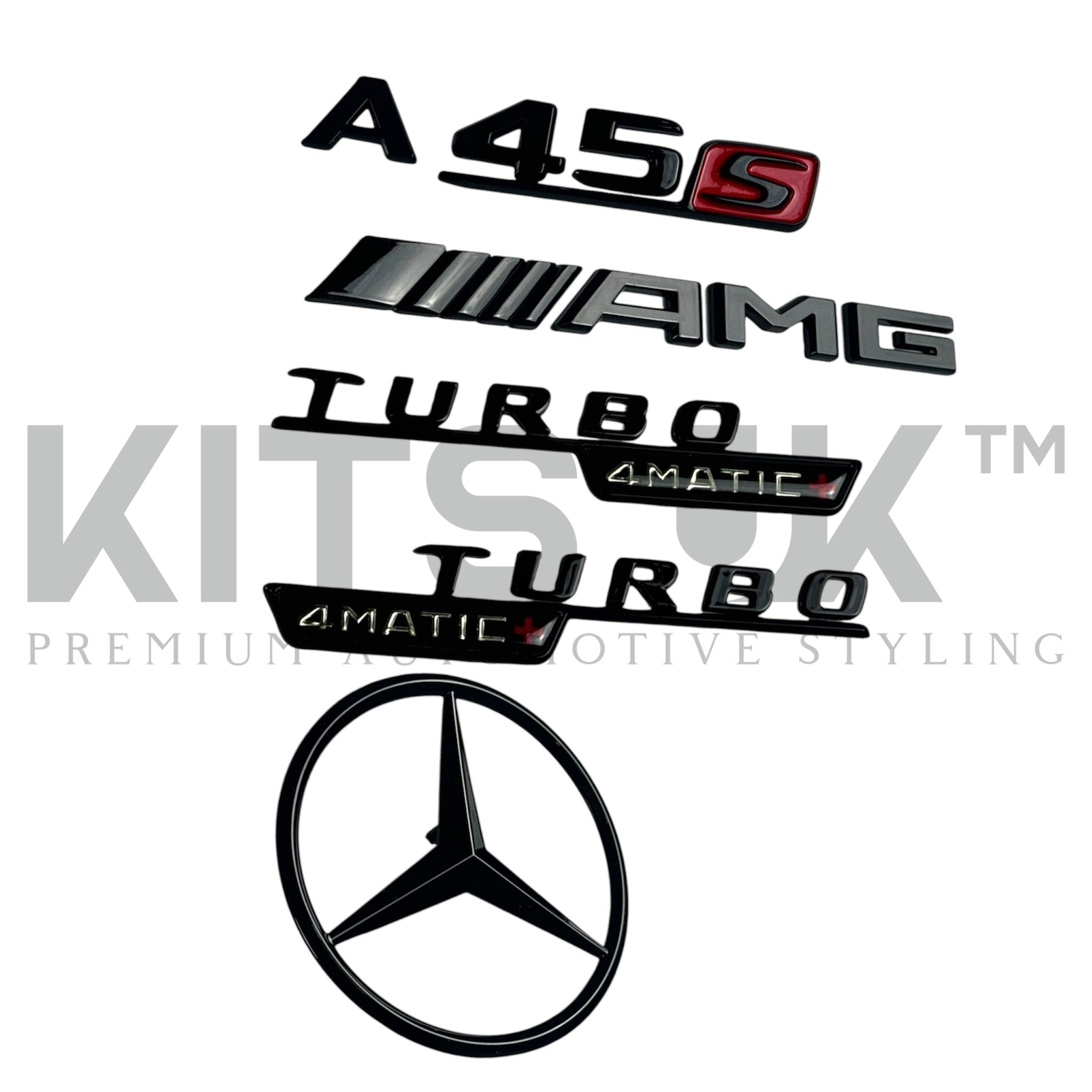 Mercedes A45/A45s Black Badge Package (WITHOUT FRONT GRILLE STAR)