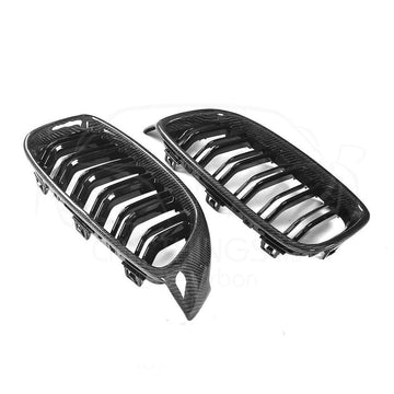 BMW M3/M4 3 Series & 4 Series (F80/F30/F82/F32/F83) Carbon Fibre Grilles - KITS UK