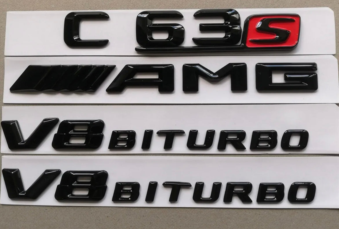 Mercedes W205 C63/C63s Black Badge Package (WITHOUT FRONT GRILLE STAR ...