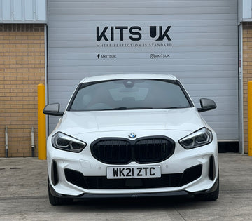 BMW 1 Series F40 Gloss Black Dual Line Grille - KITS UK