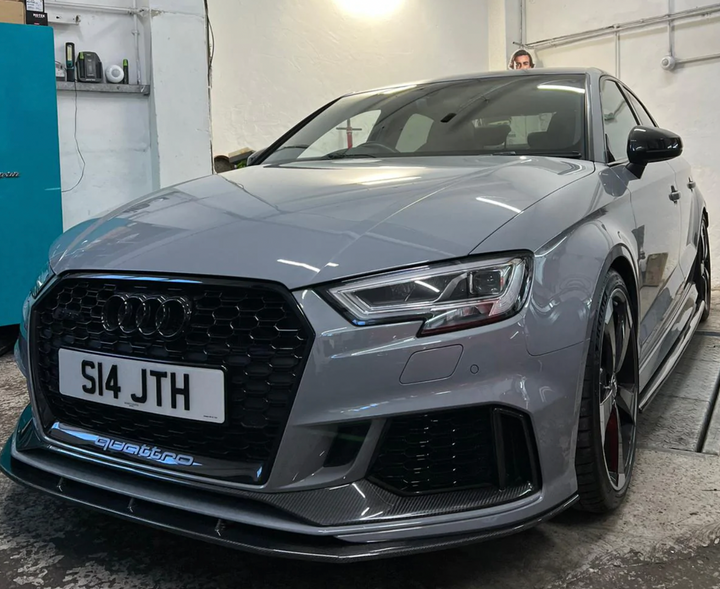 AUDI RS3 8V SALOON CARBON FIBRE SPLITTER - KITS UK